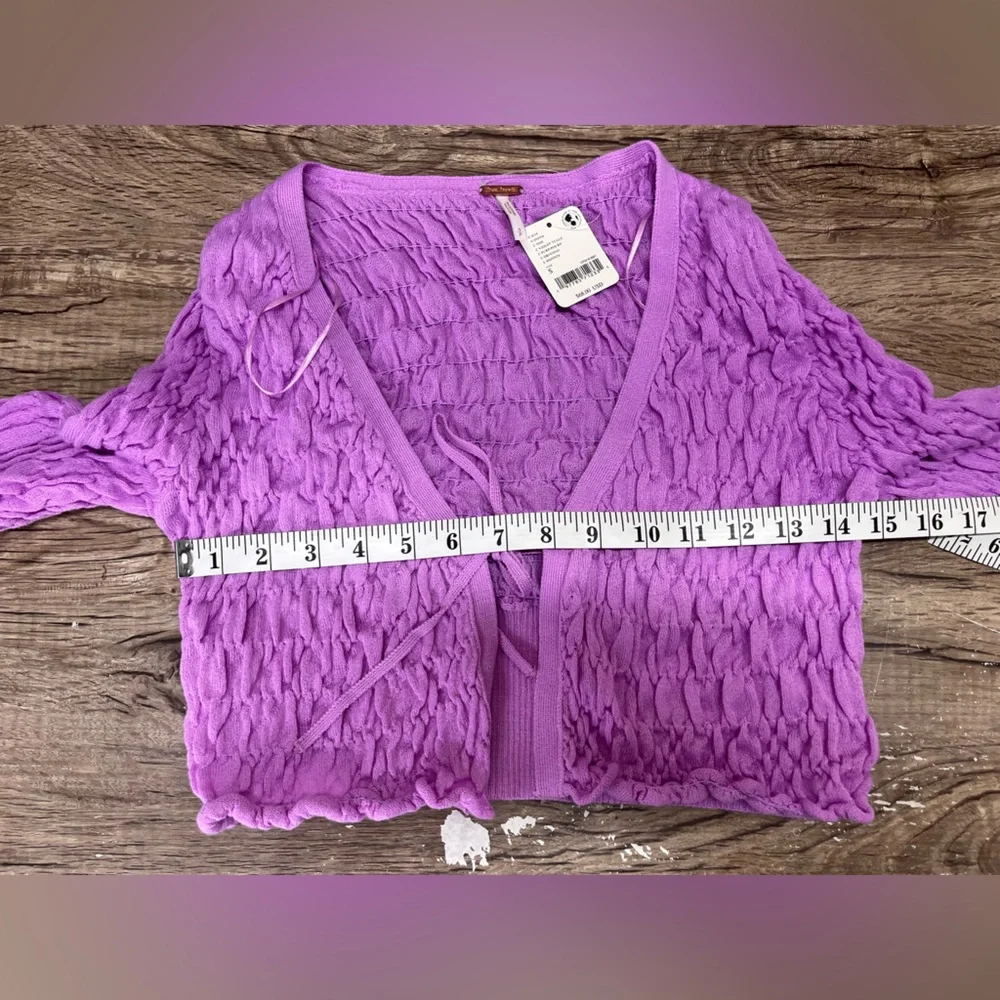 Free People‎ Scrunchy Shrug size small NWT